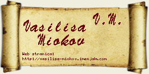 Vasilisa Miokov vizit kartica